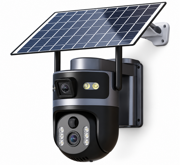 AOV camera with solar panel