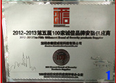 赛唯获2011-2012年度100家安防产品诚信供应