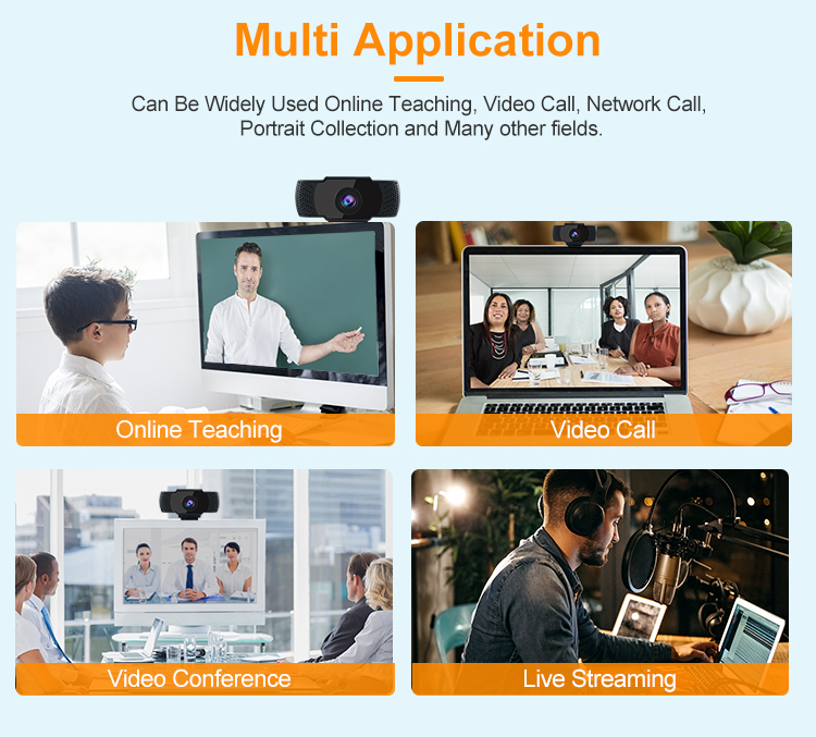 SN-PC03-MF — HD 1080P USB 网络摄像头，产品视图 4