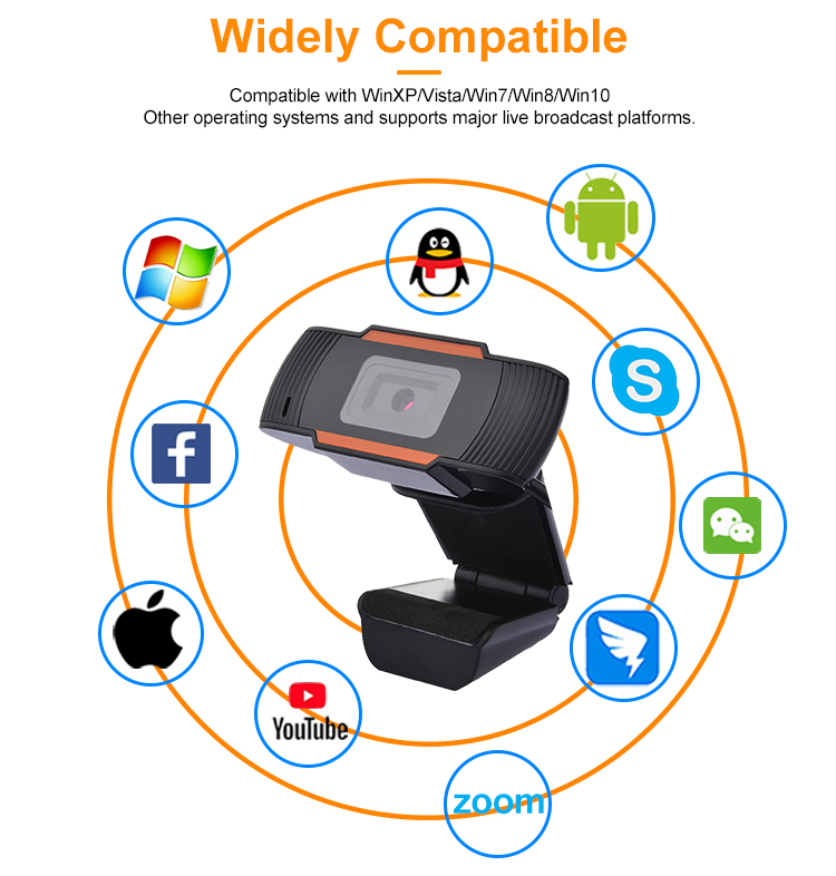 SN-PC02-AF — HD 1080P USB Web Camera, product view 3